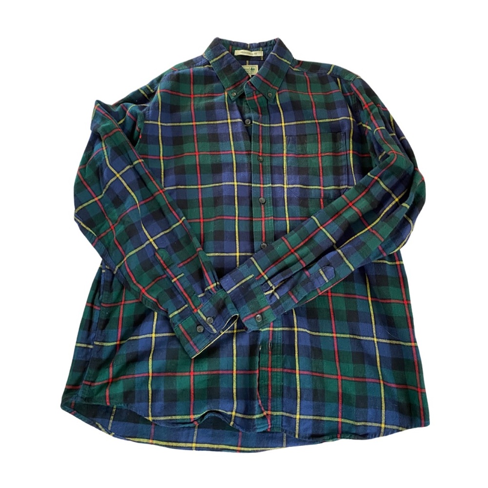 LL Bean Scotch Plaid Flannel